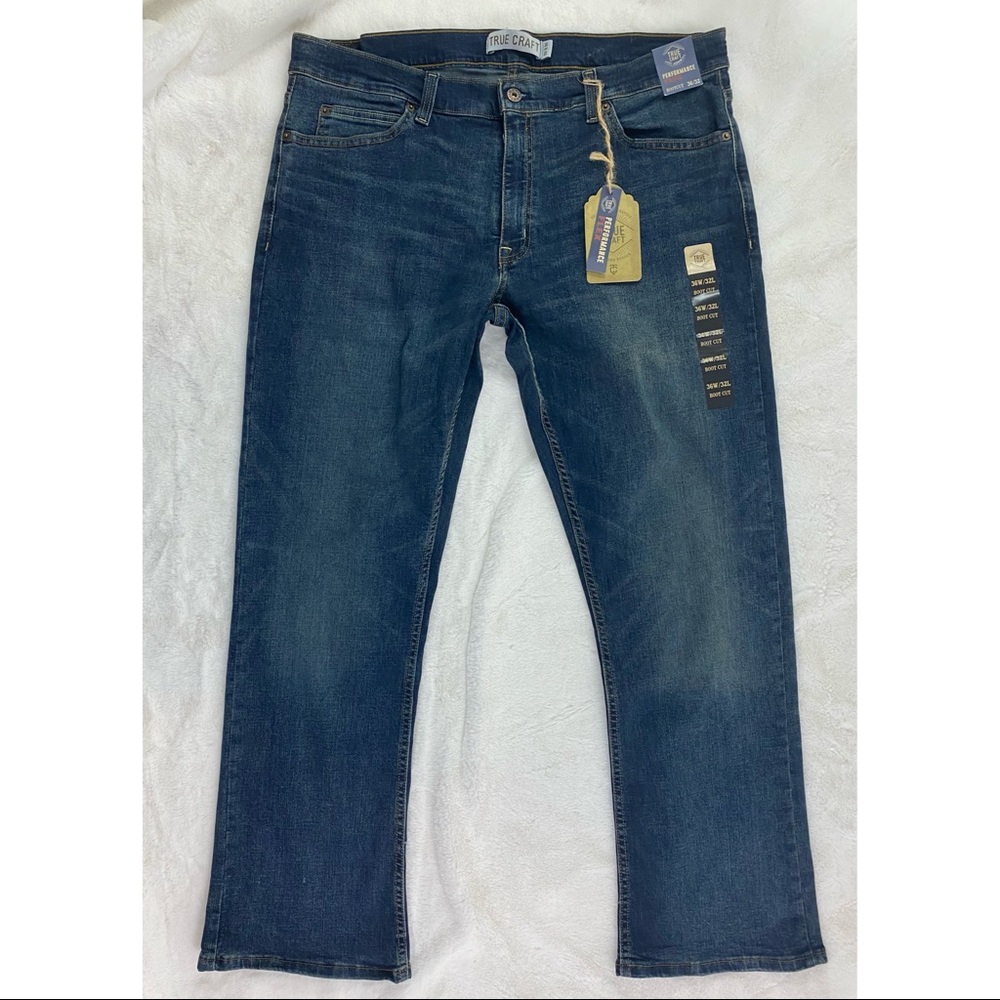 NWT True Craft Mens Jeans 36 X 32 Lubbock Bootcut